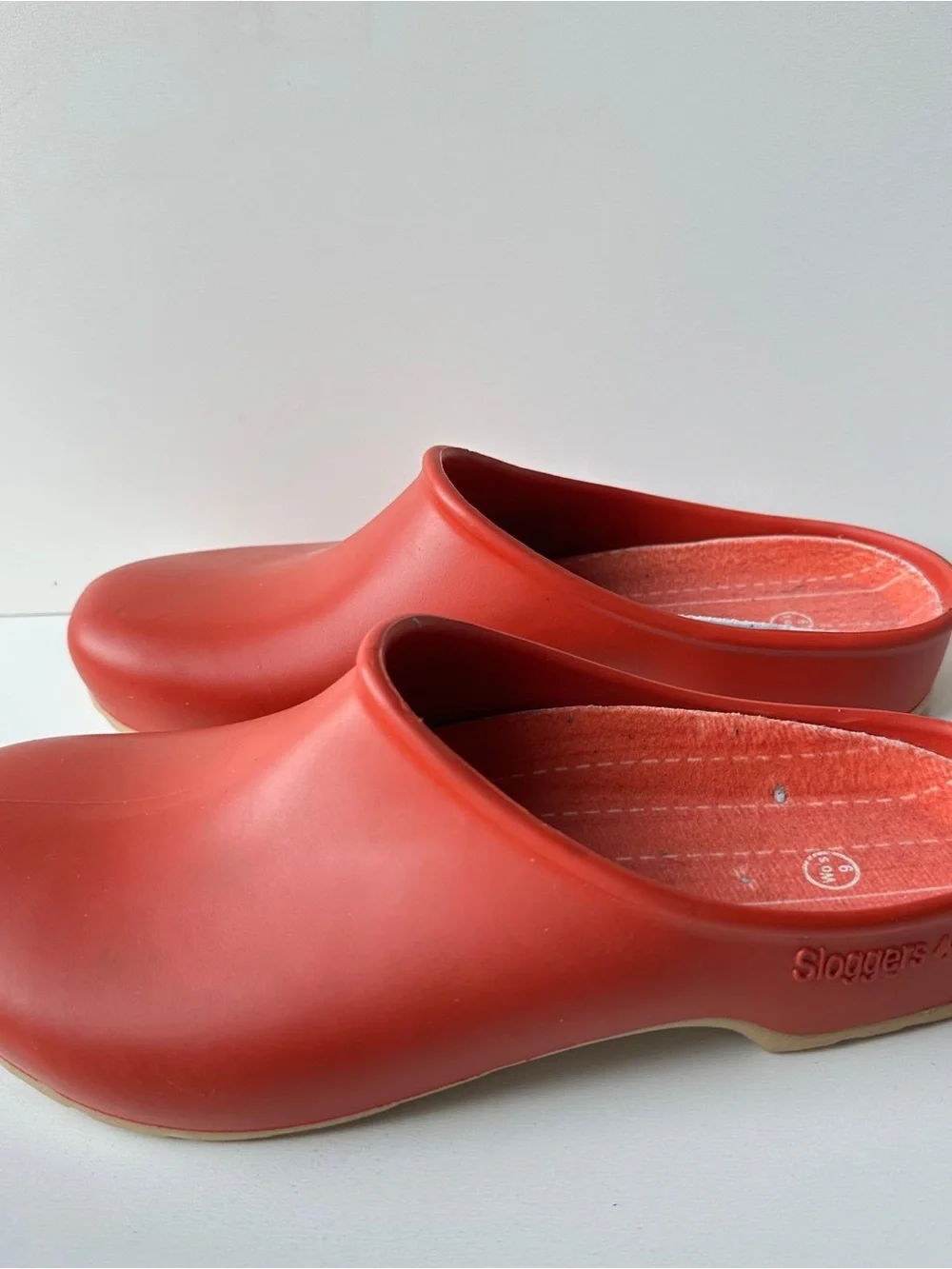 Sloggers Women’s Size 9 Red Garden Clogs Waterproof Comfort Shoes Mule Slip